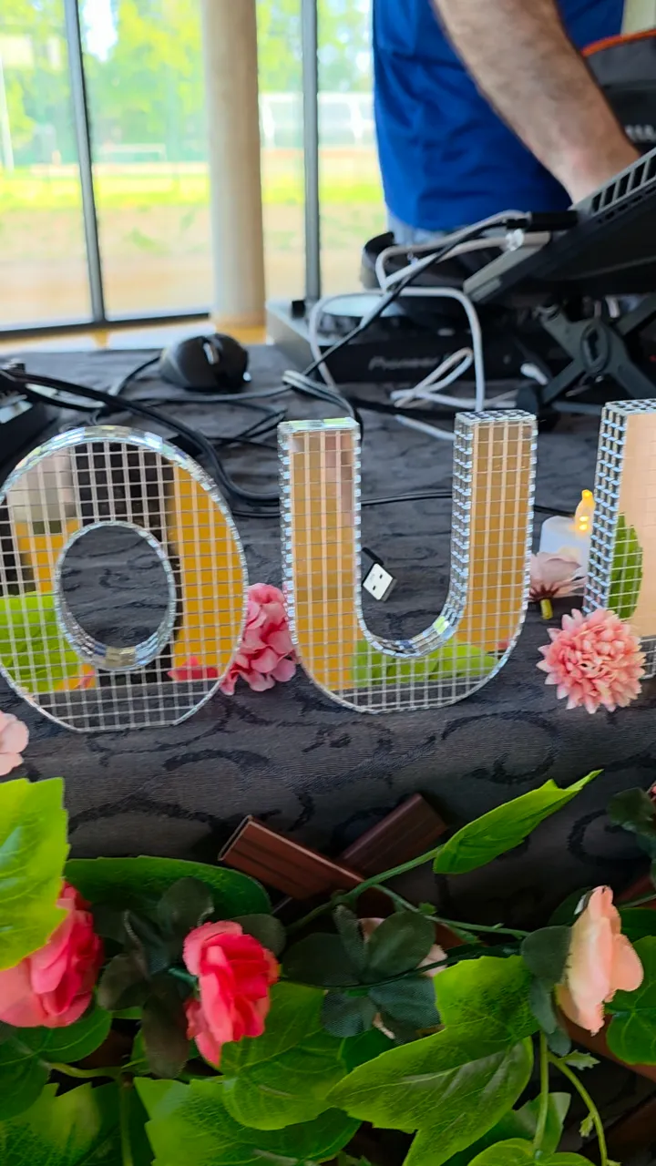 The DJ booth with the ZOUK letters at a Zouk event